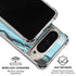 Aqua Blue Marble Ink Pixel 9/9 Pro Clear Case
